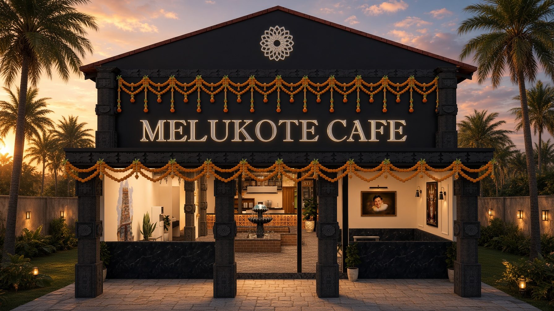 Melukote Cafe main entrance